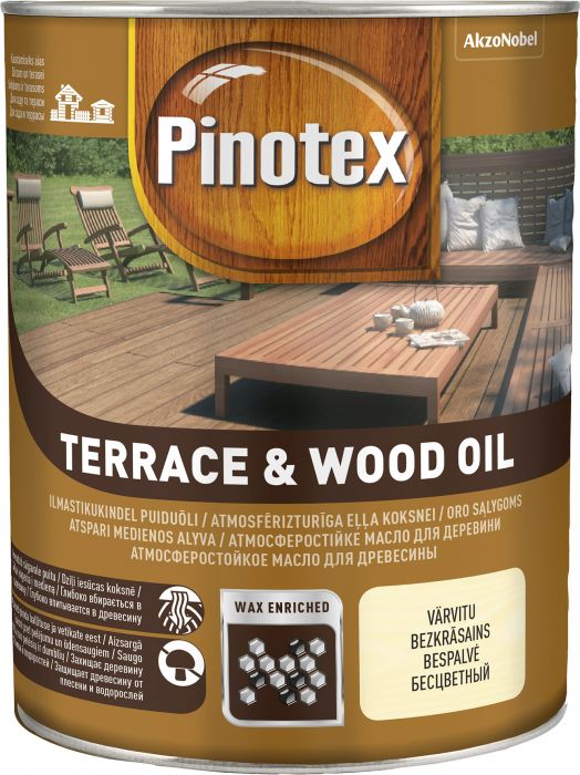 Puiduõli Pinotex Terrace&Wood Oil 1 l, värvitu