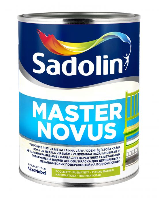 Universaalvärv Sadolin Master Novus BC ainult toonimiseks 0,93 l, poolmatt