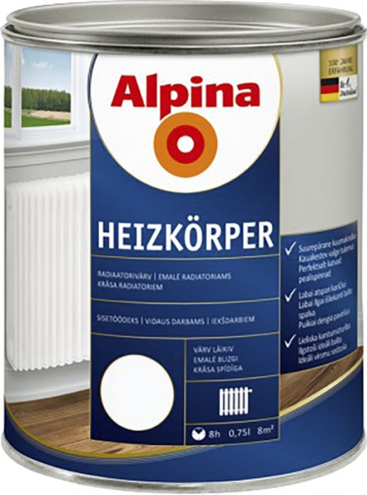 Radiaatorivärv Alpina Heizkörper 750 ml