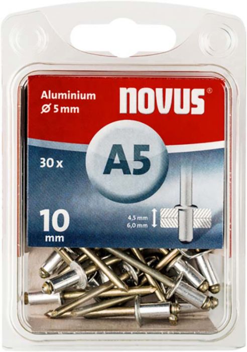 Alumiinium needid Novus A5 x 10 mm 70 tk