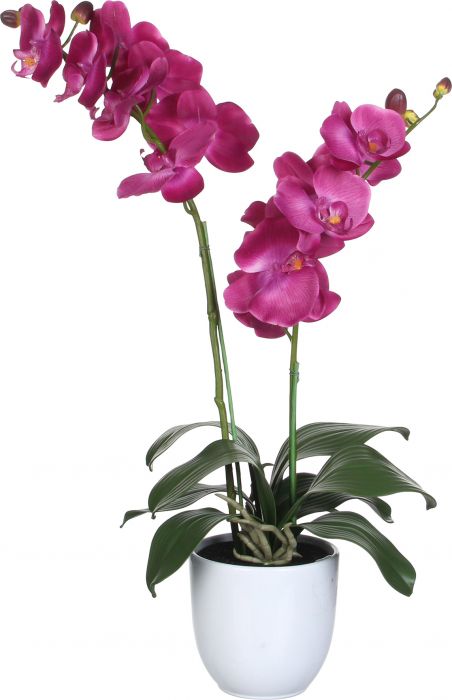 Kunstlill orhidee potis violetne 66 cm