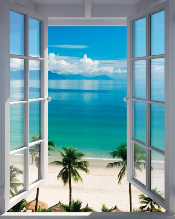 Sisustuspilt Beach Window 40 x 50 cm