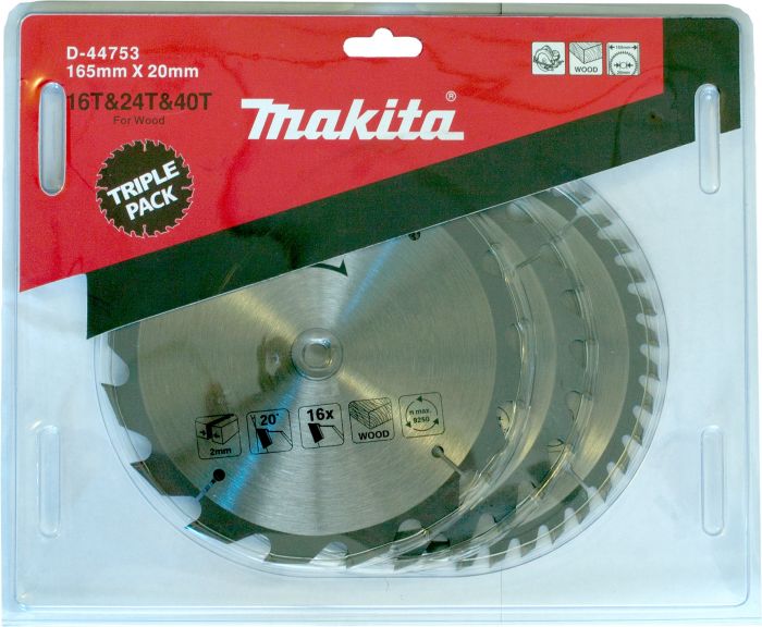 Saeketaste komplekt Makita 165 x 20 mm