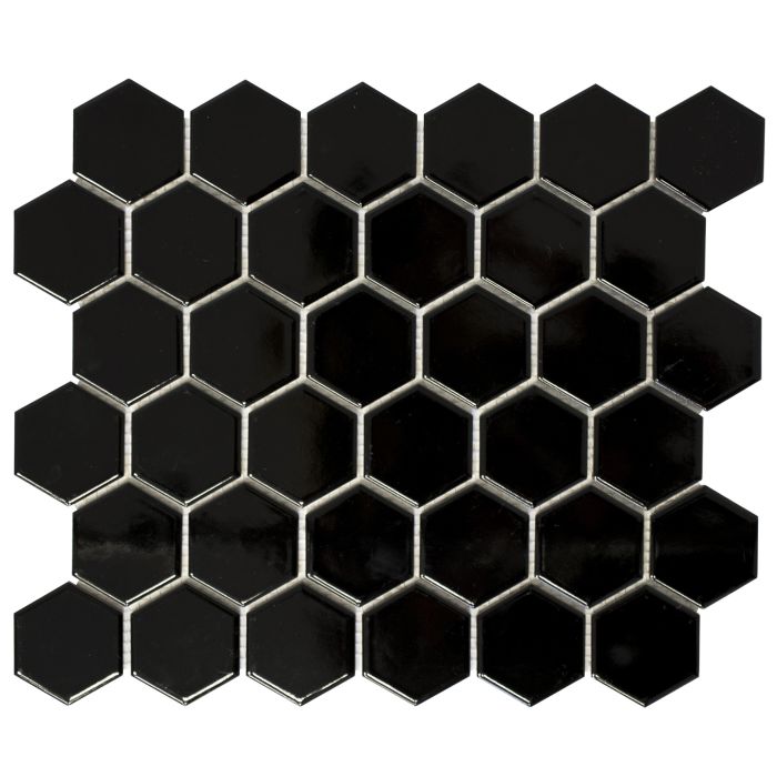 Mosaiik Hexagon must 32,5 x 28,1 cm
