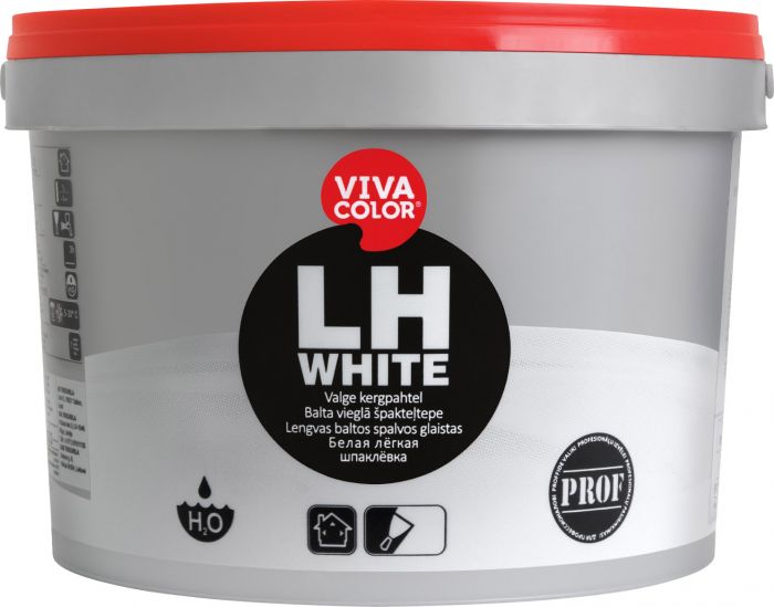 Valge kergpahtel Vivacolor LH White 3 l
