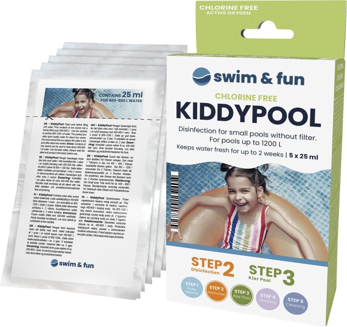 Puhastuspakk Swim&Fun Kiddy Pool 5 x 25 ml