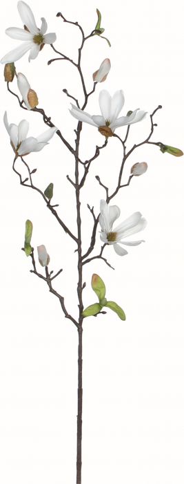Kunstlill magnoolia 75 cm, valge