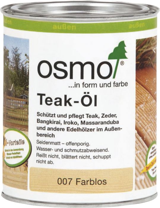 Terrassiõli Osmo Terrassen-Öl 007 Tiigipuu 0,75 l