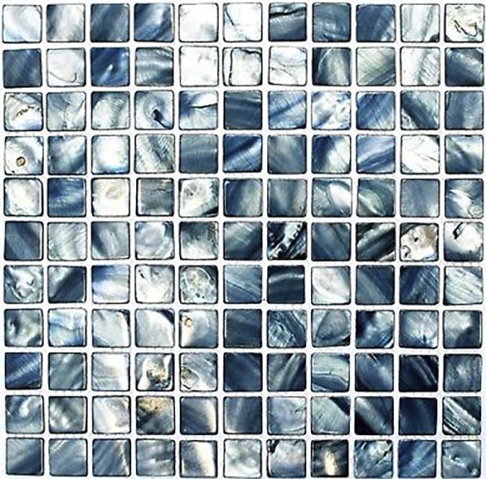 Mosaiik Quadrat Mix sinine/hall 30 x 30 cm
