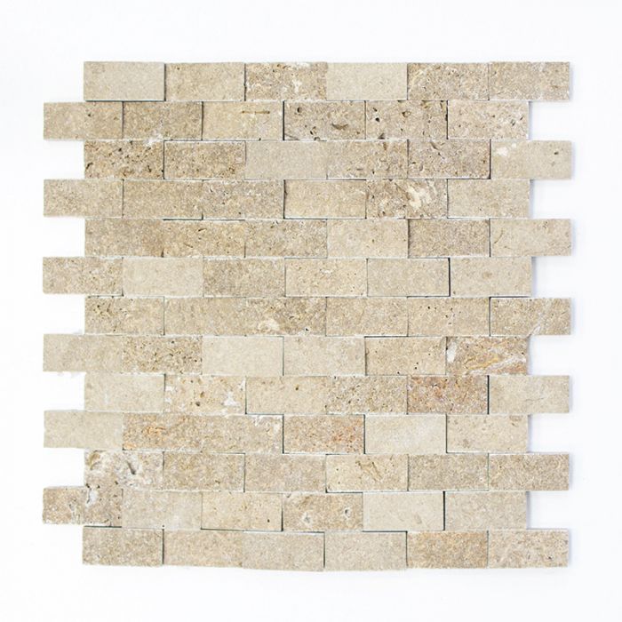 Mosaiik Brick Splitface 3D pruun 30,5 x 29 cm