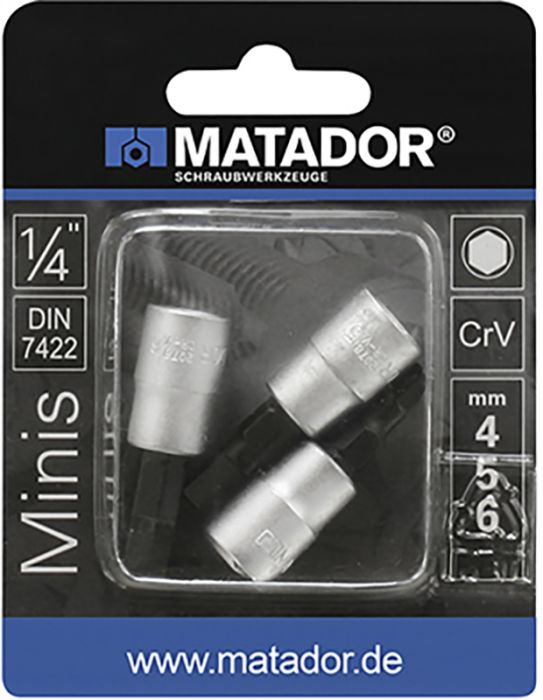 Padrunvõtmete komplekt Matador 4-6 mm