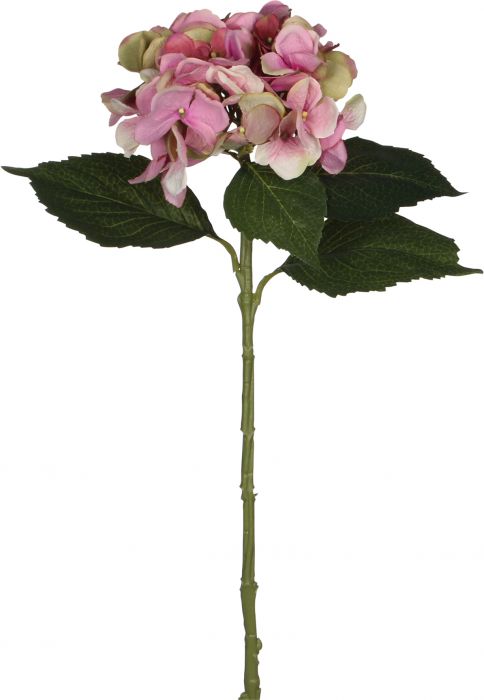 Kunstlill Hortensia oks 51 cm, roosa