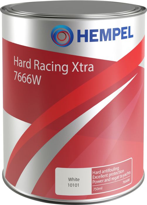 Kattumisvastane värv Hempel Hard Racing Xtra 7666W 10101 valge 0,75 l