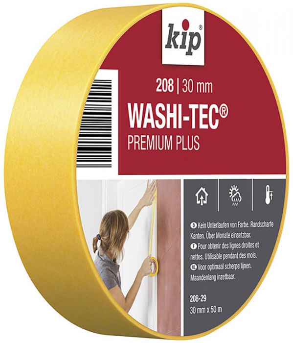 Maalriteip Kip WASHI-TEC® Universal 208 / 30 mm