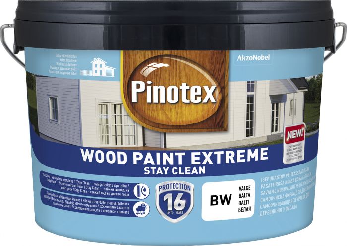 Puitfassaadivärv Pinotex Wood Paint Extreme 2,5 l, valge