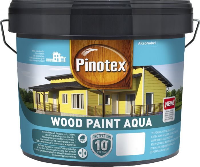 Puitfassaadivärv Pinotex Wood Paint Aqua 9 l, kollane ooker