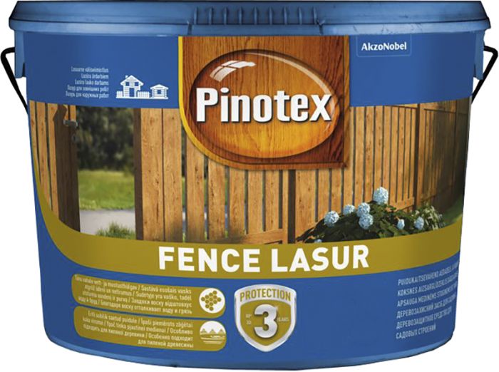 Puidukaitsevahend Pinotex Fence Lasur 2,5 l, mahagon