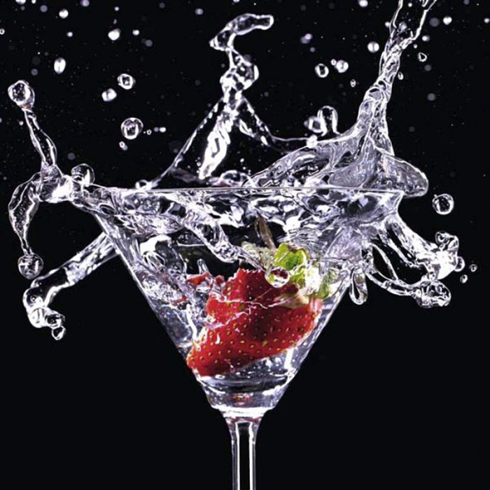 Klaaspilt Cocktail Splash Strawberry