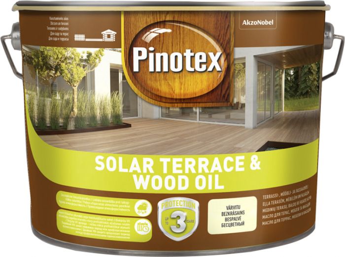 Puiduõli Pinotex Solar Terrace & Wood Oil 9 l, värvitu
