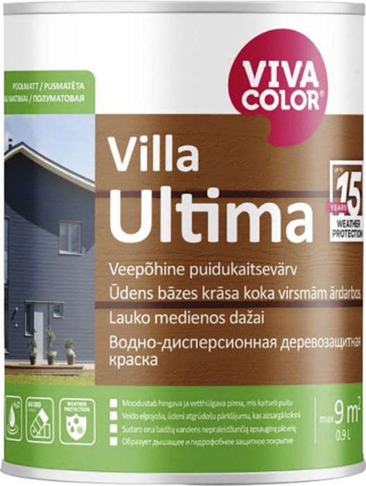 Puidukaitsevärv Villa Ultima 0,9 l