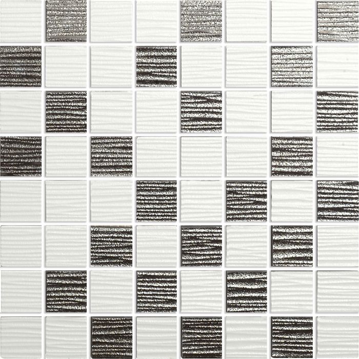 Mosaiik Lines valge 30 x 30 cm