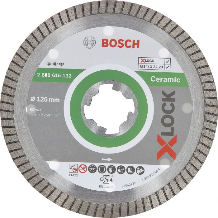 Teemantketas Bosch X-LOCK keraamikale