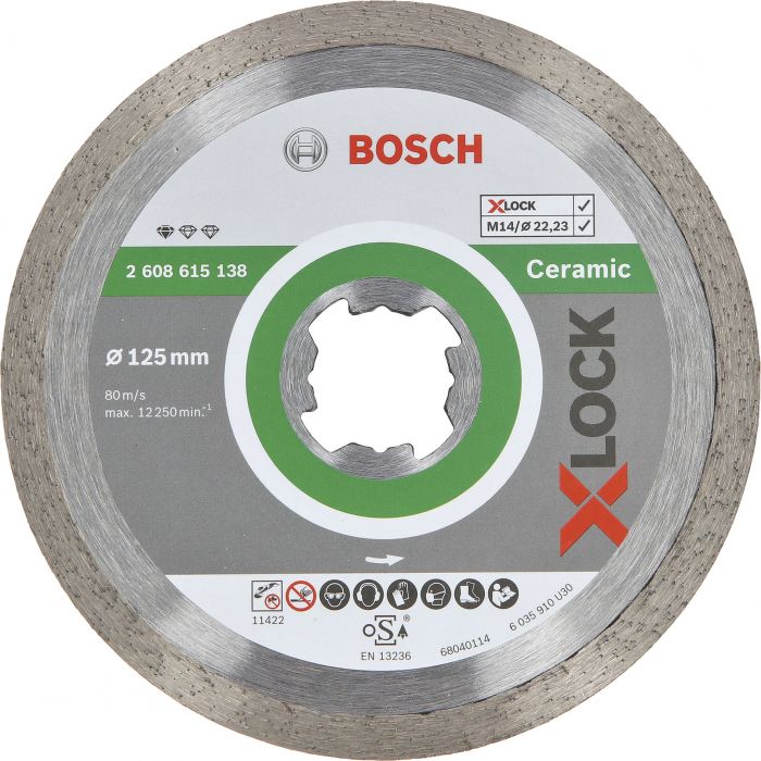 Teemantketas Bosch X-LOCK keraamilistele plaatidele