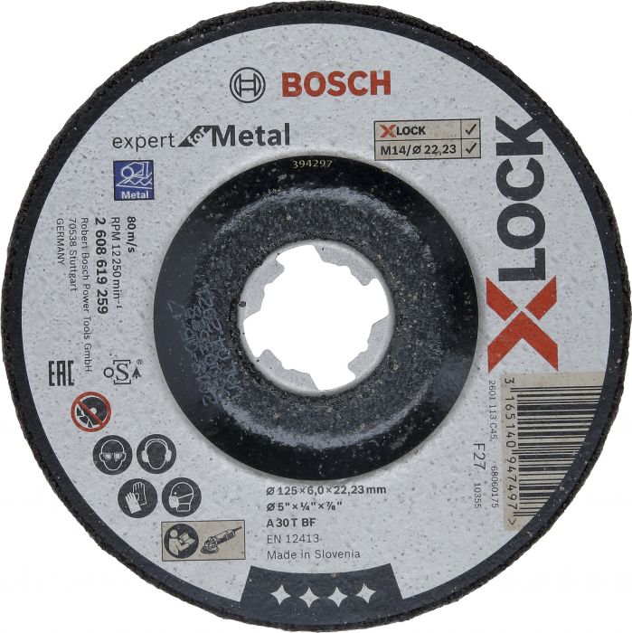 Lihvketas Bosch X-LOCK metallile