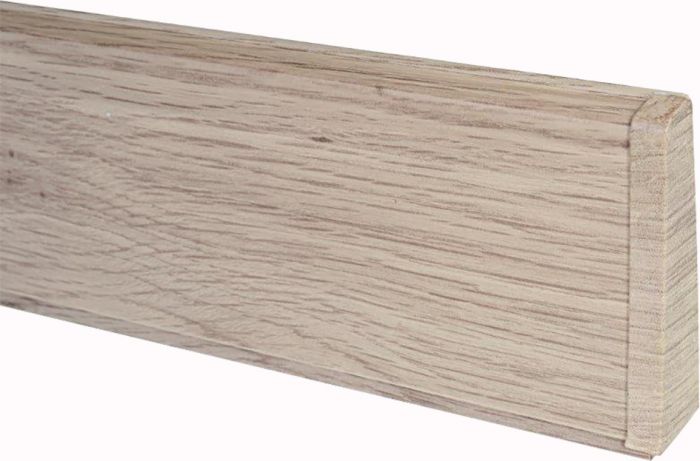 Põrandaliistu ots PVC valge tamm parem 22 x 75 mm