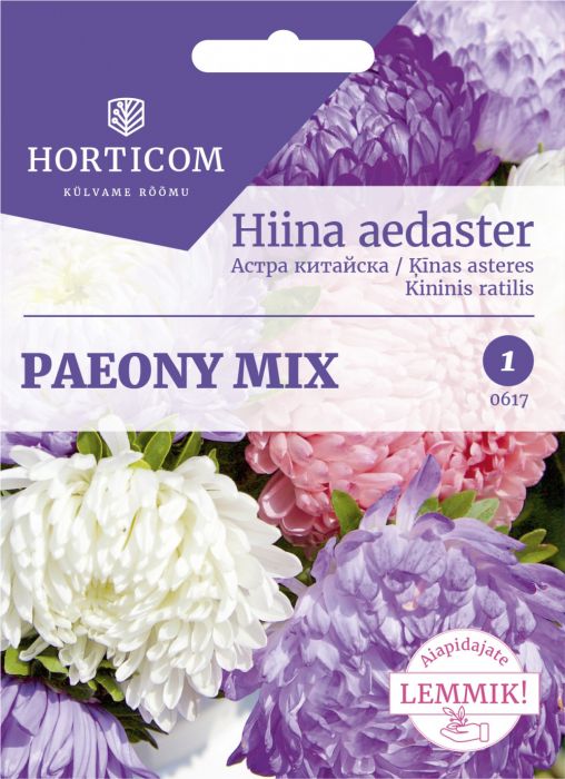 Hiina aedaster Paeony mix 1g