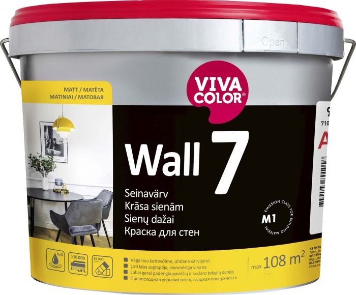 Seinavärv Vivacolor Wall 7 C ainult toonimiseks 2,7 l