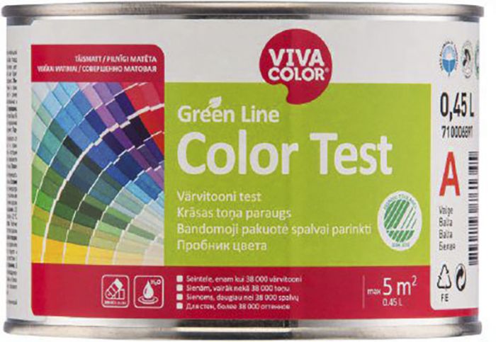 Värvitooni tester Vivacolor Green Line Color Test C ainult toonimiseks 0,45 l