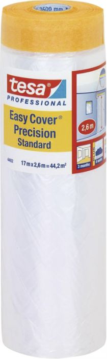 Kaitsekilega maalriteip tesa® Easy Cover Precision 33 x 1,4 m