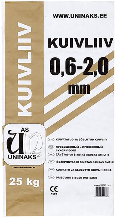 Kuivliiv Uninaks 0,6-2,0 mm 25 kg