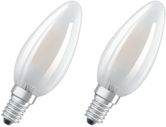 LED-lamp Osram Retrofit Classic B 40 FR 4 W/2700K E14 2 tk