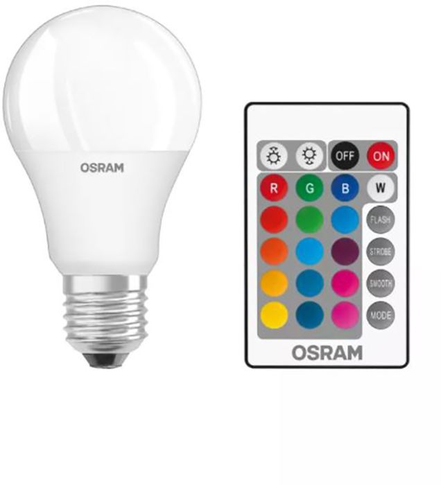 LED-lamp Osram Retrofit RGBW ST CLAS A 60 REM 60 FR 9,7 W/2700 K E27