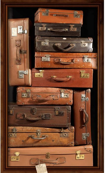 Fototapeet Plage Panoramic Suitcases 1,5 x 2,5 m
