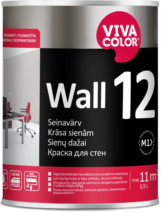 Seinavärv Vivacolor Wall 12 poolmatt