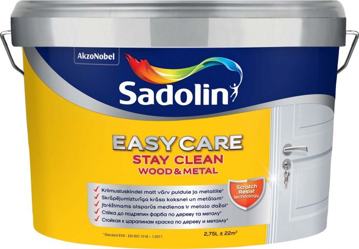Puidu- ja metallivärv Sadolin EasyCare 2,75 l