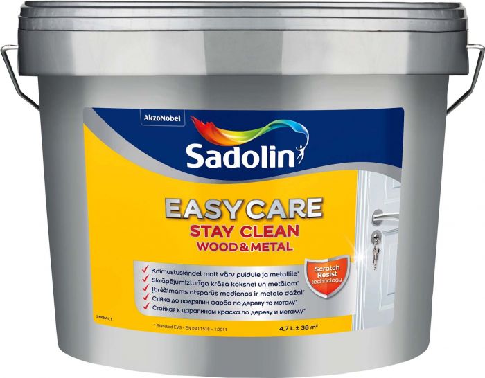 Puidu- ja metallivärv Sadolin EasyCare 4,7 l