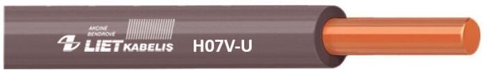 Elektrikaabel Lietkabelis H07V-U 2,5 mm² pruun