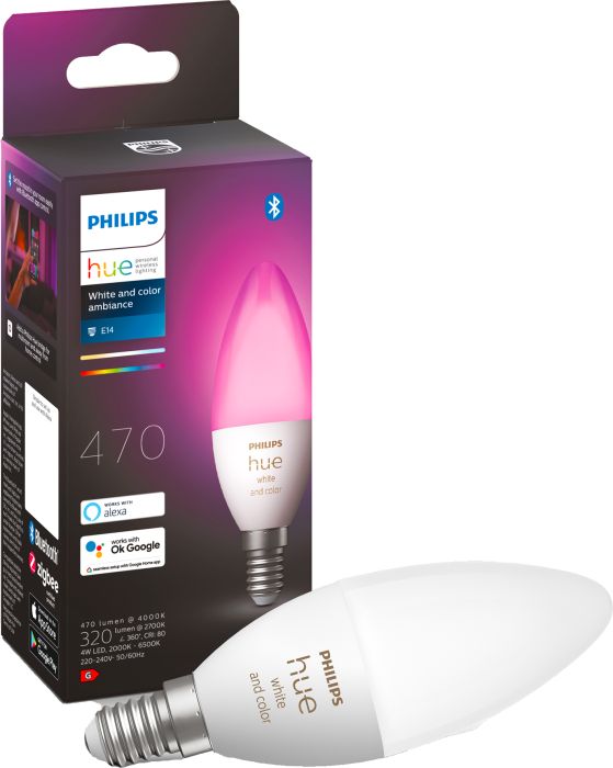 LED-nutilamp Philips Hue White and color 5,3 W E14