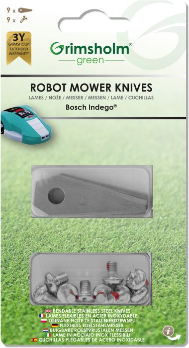Lõiketera robotniidukile Bosch Indego 9 tk