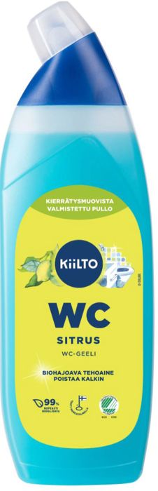 WC-puhastusgeel Kiilto Sitrus 750 ml