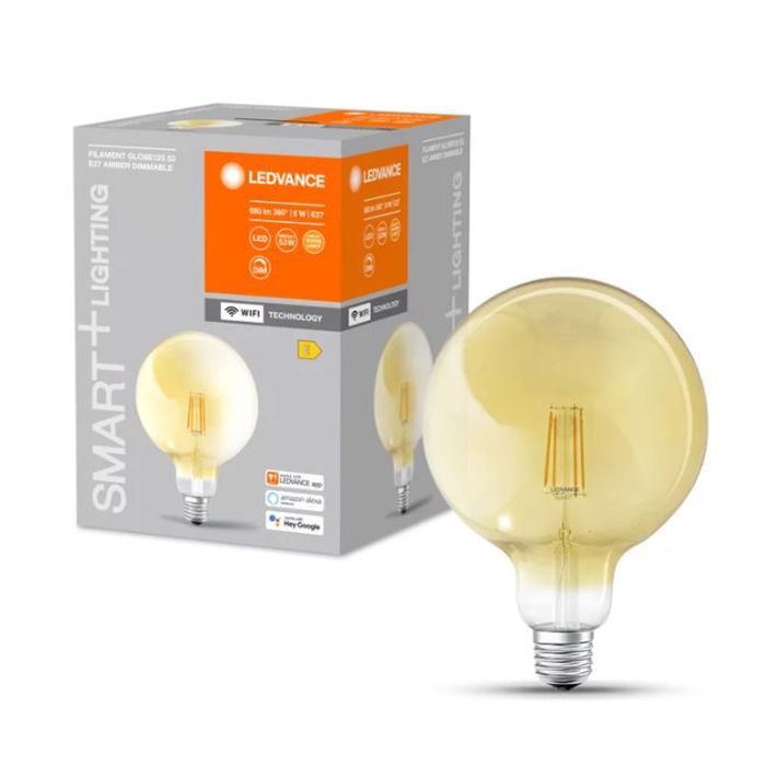 LED-lamp Ledvance SMART+ WIFI Filament Globe DIM 53 6 W/2400 K E27