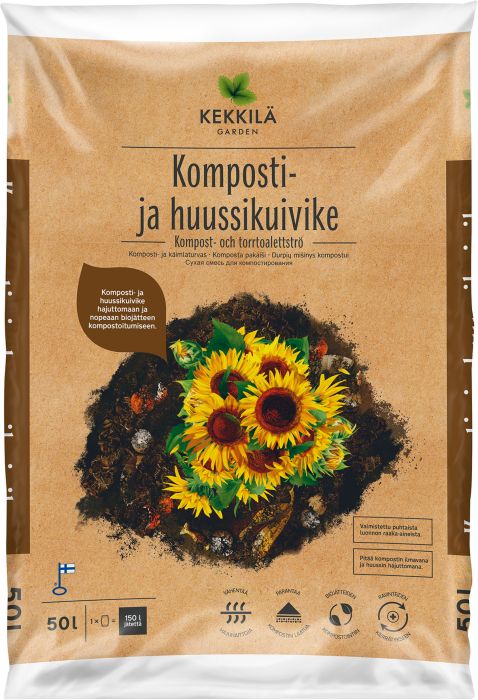 Komposti- ja käimlaturvas Kekkilä 50 l
