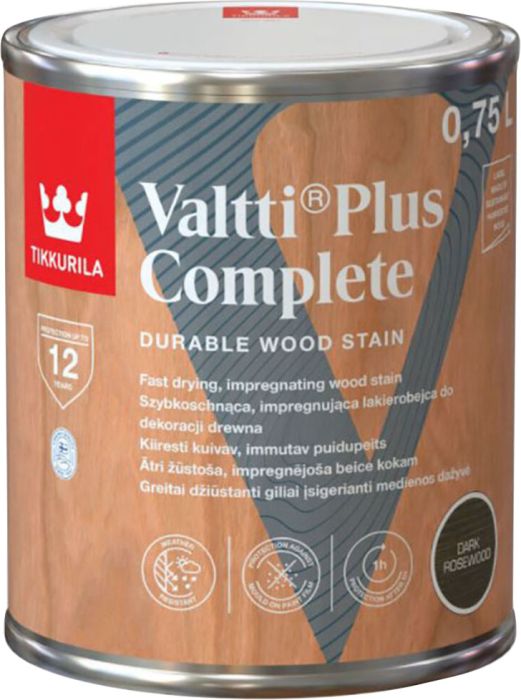 Puidulasuur Tikkurila Valtti Plus Complete Dark Rosewood 0,75 l