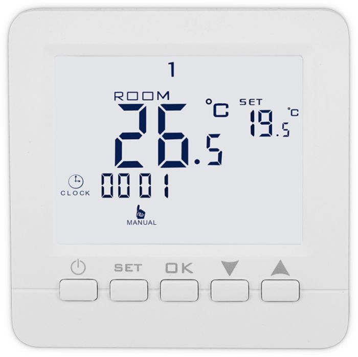 Põrandakütte termostaat Node Basic Plus valge