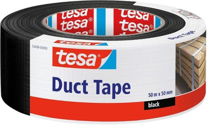 Parandusteip tesa® Duct Tape 50 m x 50 mm must