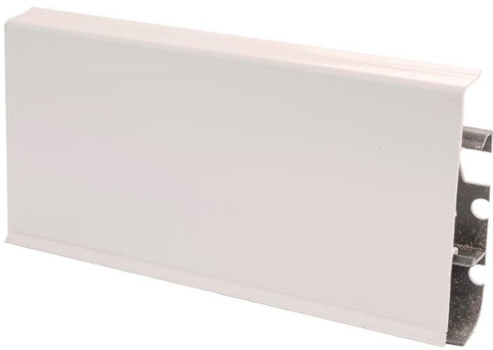 Põrandaliist PVC High Gloss White 22 x 75 x 2500 mm